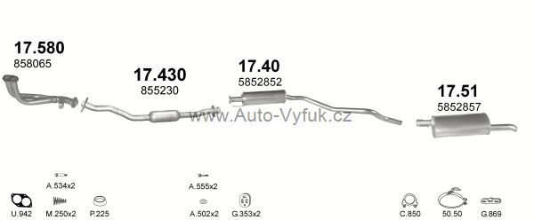 OPEL ASTRA F 1.6 KOMBI 9/1994-0/1996 1598ccm 74kW kat.