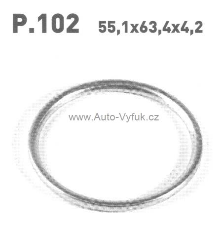 Těsnící kroužek / P.102 / T-108 / 256-108 - Kliknutím na obrázek zavřete