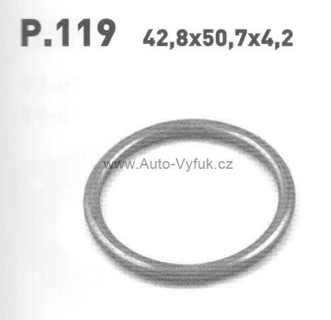 Těsnící kroužek / P.119 / T-215 / 256-215 - Kliknutím na obrázek zavřete