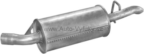 Výfuk střední OPEL KADETT E 1.3 KOMBI 9/1984-0/1990 1297ccm 44kW
