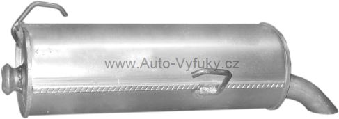 Výfuk koncový PEUGEOT 206+ 1.4 D HATCHBACK 4/2009-6/2009 1398ccm 51kW kat.