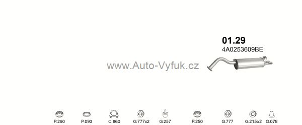 AUDI A6 2.6 SEDAN, KOMBI 6/1994-10/1997 2598ccm 110kW kat.