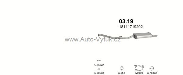 BMW 3 E30 1.8 KOMBI 0/1989-4/1995 1795ccm 85kW