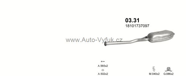 BMW 3 E36 2.0 KOMBI 1/1995-12/1999 1991ccm 110kW kat.