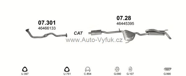 FIAT BRAVA/BRAVO 1.8 HATCHBACK 0/1995-0/2001 1747ccm 83kW kat.