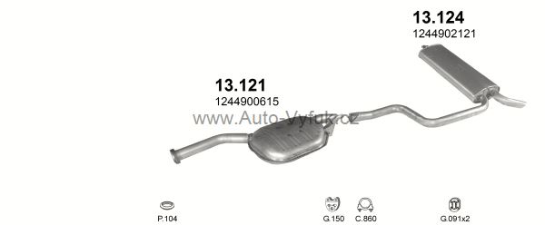 MERCEDES 300 - T124 3.0 D KOMBI 0/1991-7/1993 2996ccm 80kW kat.