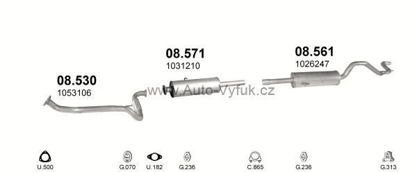 FORD TRANSIT TOURNEO 2.5 D BUS 8/1996-8/1997 2496ccm 63-74kW