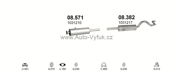 FORD TRANSIT TOURNEO 2.5 D BUS 8/1996-0/2000 2496ccm 51kW