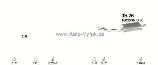 HONDA ACCORD 2.0 SEDAN 0/1990-11/1992 1977ccm 81kW kat.