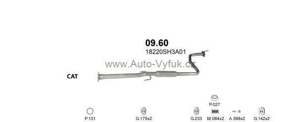 HONDA CIVIC 1.5 SEDAN 11/1989-12/1991 1493ccm 66kW kat.