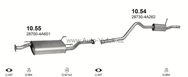 HYUNDAI SATELLITE 2.5 D BUS 0/1998-7/2001 2476ccm 59kW