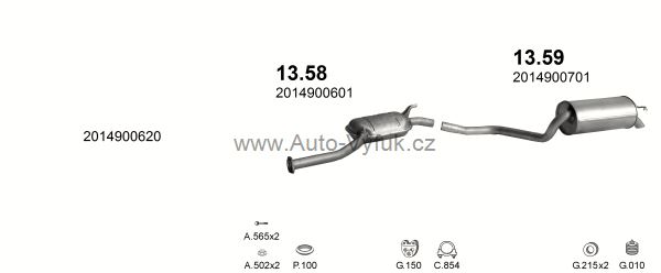 MERCEDES 190 - W201 2.3 SEDAN 0/1986-2/1991 2299ccm 100kW