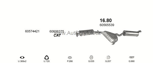 ALFA ROMEO 155 1.8 SEDAN 6/1992-0/1996 1773ccm 93kW kat.