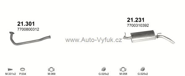RENAULT EXPRESS 1.4 VAN 9/1991-0/2000 1390ccm 59kW