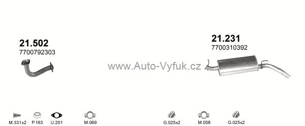 RENAULT EXPRESS 1.4 VAN 9/1991-0/1996 1397ccm 44kW kat.