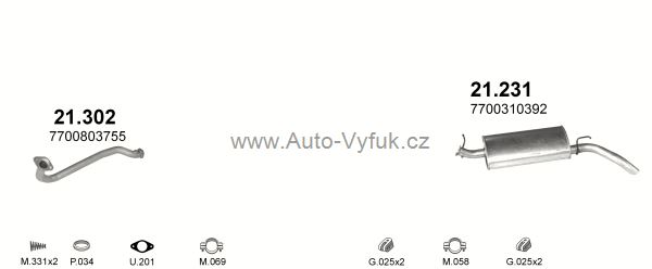 RENAULT EXPRESS 1.4 VAN 9/1991-0/1998 1390ccm 59kW kat.