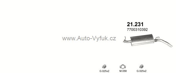 RENAULT EXPRESS 1.9 D VAN 0/1993-1/1998 1870ccm 48kW kat.