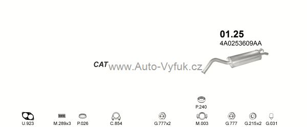 AUDI A6 2.0 SEDAN, KOMBI 6/1994-6/1996 1984ccm 74-85kW kat.