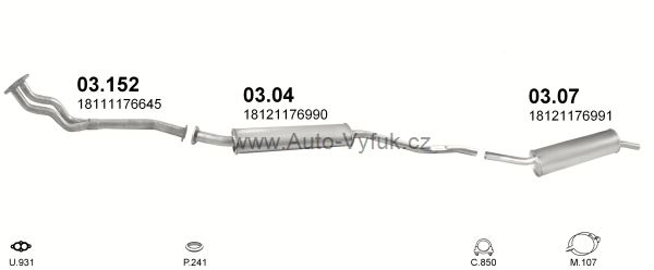BMW 3 E30 1.8 SEDAN 0/1982-9/1987 1766ccm 66kW