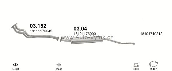 BMW 3 E30 1.8 SEDAN 9/1987-12/1990 1766ccm 66kW