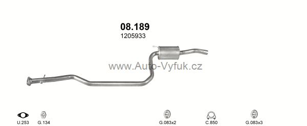 FORD PUMA 1.4 1/1998-12/2001 1388ccm 66kW kat.