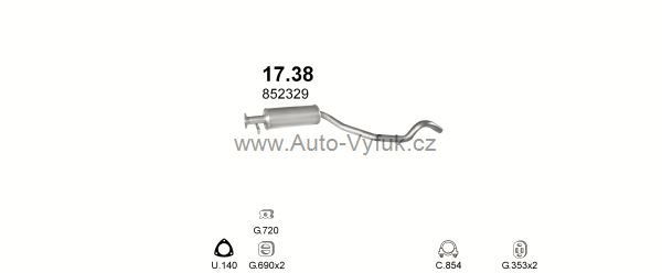 OPEL VECTRA A 2.0 HATCHBACK 10/1988-9/1995 1998ccm 85kW kat.