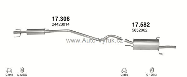 OPEL ASTRA G 1.2 SEDAN 9/2000-9/2004 1199ccm 55kW kat.