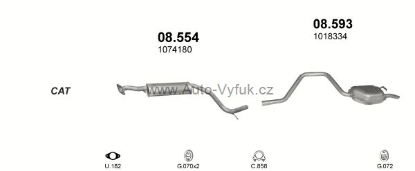 FORD MONDEO 2.0 KOMBI 5/1998-9/2000 1988ccm 96kW kat.