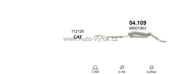 CITROEN C15 1.9 D VAN 0/1995-0/2001 1905ccm 48kW kat.