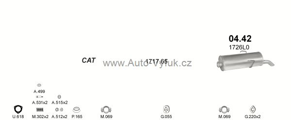 CITROEN SAXO 1.6 HATCHBACK 2/1996-0/2004 1587ccm 65kW kat.