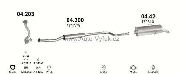 CITROEN SAXO 1.5 D HATCHBACK 2/1996-0/1997 1527ccm 43kW