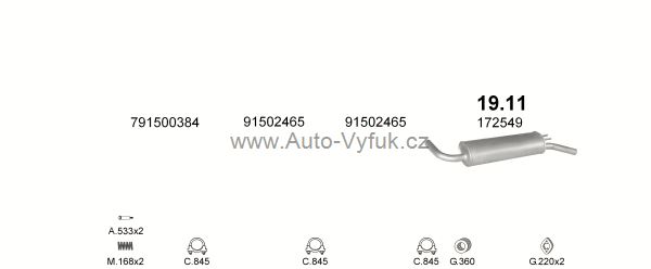 CITROEN VISA 1.1 9/1978-7/1988 1124ccm 37-42kW