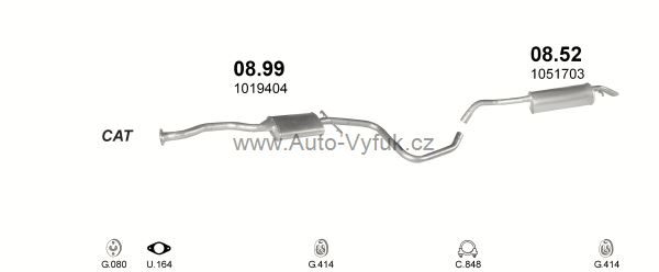 FORD ORION 1.6 SEDAN 6/1992-9/1992 1597ccm 64kW kat.