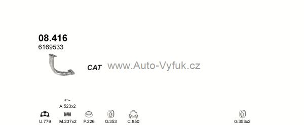 FORD FIESTA 1.4 HATCHBACK 2/1986-4/1989 1392ccm 51kW kat.