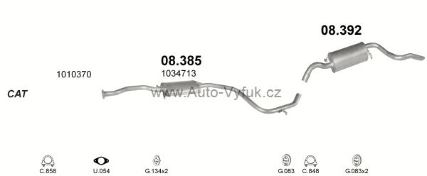 FORD ESCORT 1.3 SEDAN 0/1996-0/2000 1299ccm 43kW kat.