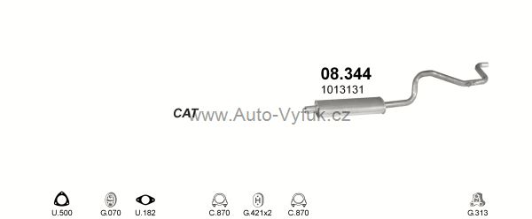 FORD TRANSIT TOURNEO 2.5 D BUS 8/1994-7/1996 2496ccm 63kW kat.