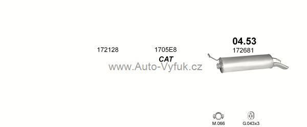 CITROEN XANTIA 1.9 D HATCHBACK 3/1993-6/1996 1905ccm 52kW kat.