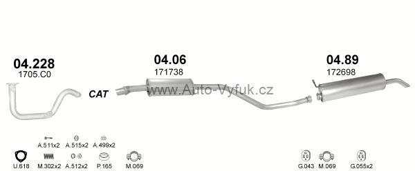 CITROEN ZX 1.4 KOMBI 0/1994-0/1998 1360ccm 55kW kat.