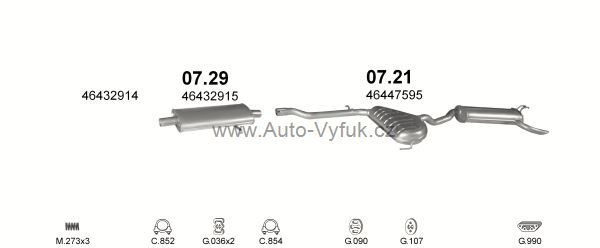 FIAT BRAVA/BRAVO 1.9 D HATCHBACK 0/1995-0/1997 1929ccm 48kW