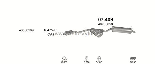 FIAT MAREA 1.9 D SEDAN, KOMBI 7/1996-6/1999 1910ccm 74kW kat.