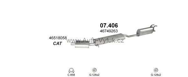 FIAT MULTIPLA 1.6 VAN 1/1999-0/2001 1581ccm 76kW kat.