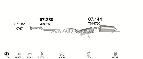 FIAT UNO 1.4 HATCHBACK 9/1989-0/1995 1372ccm 51kW kat.