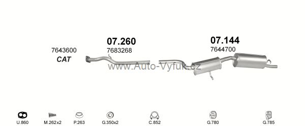FIAT UNO 1.5 HATCHBACK 9/1989-0/1995 1498ccm 55kW kat.