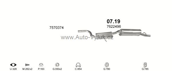 FIAT UNO 1.4 D HATCHBACK 0/1986-0/1988 1367ccm 51-52kW