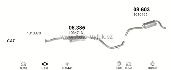 FORD ESCORT 1.3 KOMBI 10/1995-0/2001 1299ccm 44kW kat.