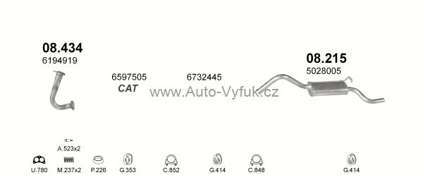 FORD FIESTA COURIER 1.3 VAN 5/1991-12/1992 1299ccm 44kW kat.
