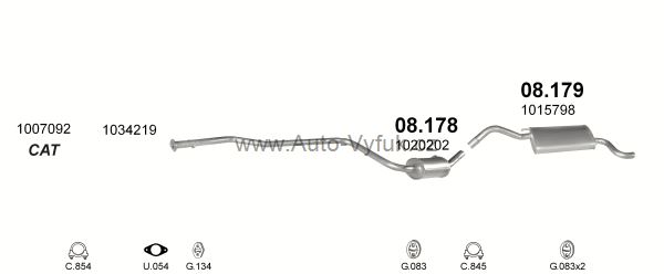 FORD FIESTA COURIER 1.3 VAN 11/1995-3/1998 1299ccm 44kW kat.