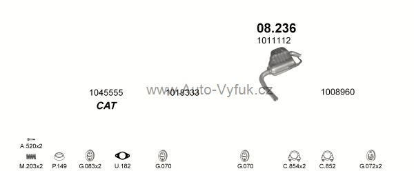 FORD MONDEO 2.0 KOMBI 1/1995-8/1996 1988ccm 98kW kat.