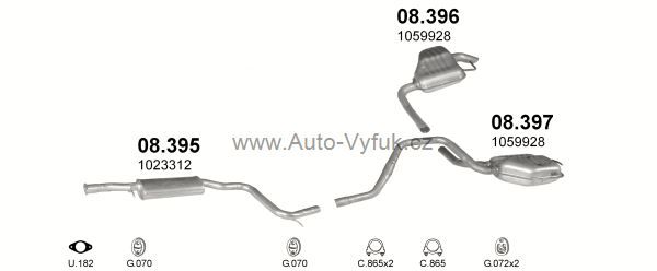 FORD MONDEO 2.5 KOMBI 8/1994-7/1999 2544ccm 123kW kat.