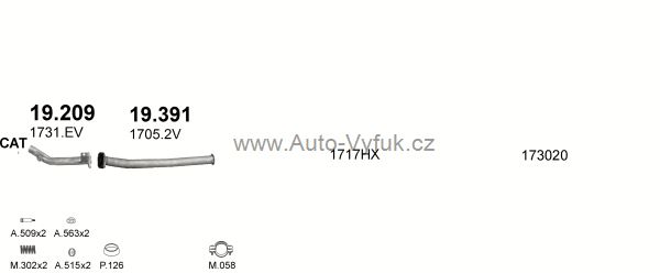 PEUGEOT 206 1.4 HATCHBACK 9/2005-0/2009 1360ccm 55kW kat.